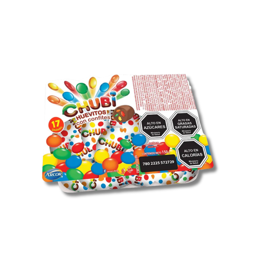 Huevitos De Chocolate Chubi, 17u