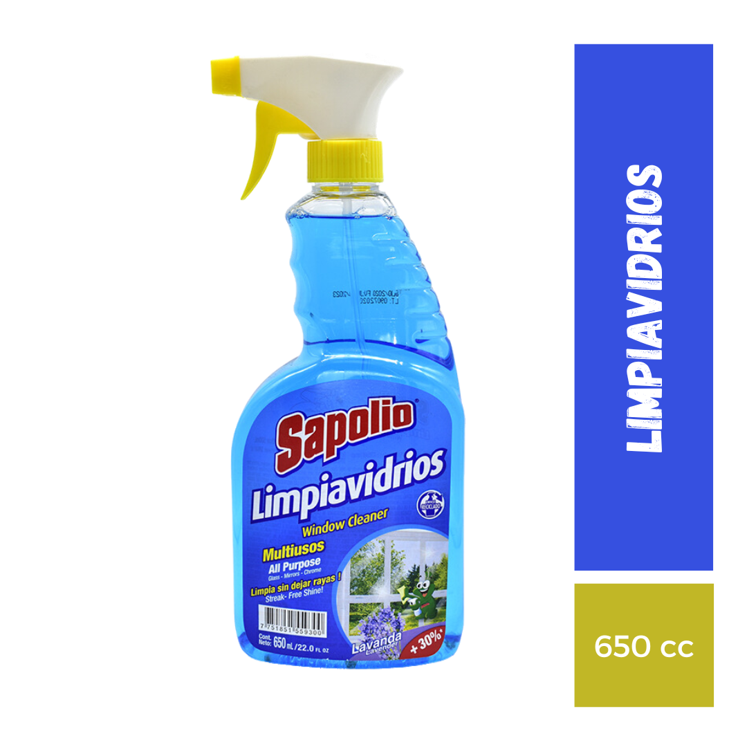 Limpia Vidrios Sapolio, 650cc