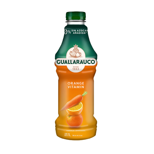 Jugo Guallarauco Sin Azúcar Orange Vitamin 1 L