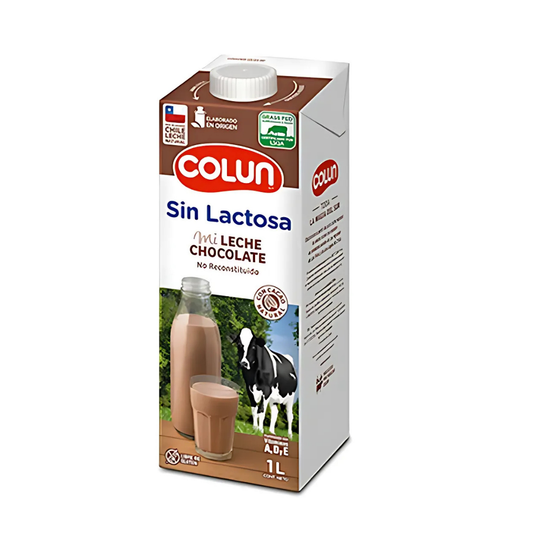 Leche Chocolate Sin lactosa Colun, 1L