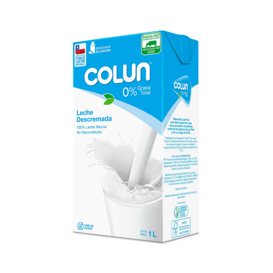 Leche Descremada Colun, 1L