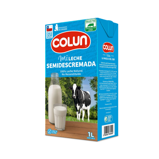 Leche Semidescremada Colun, 1L