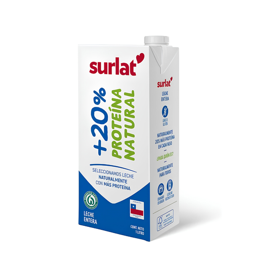 Leche Entera +20% Proteína Surlat, 1L