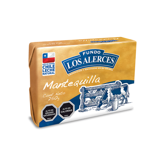 Mantequilla Con Sal Los Alerces, 250g