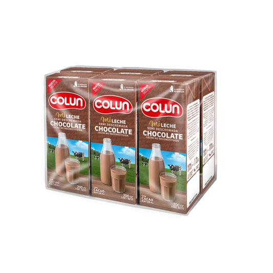 Mileche Chocolate Colun, Pack 6