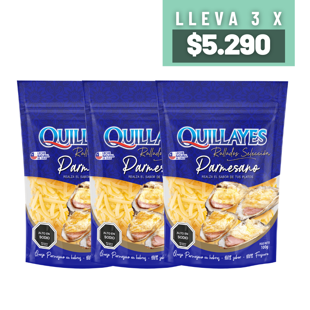 Promoción 3 Queso Rallado Parmesano, 100g