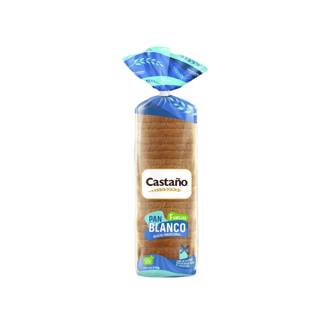 Pan Familiar Blanco Castaño, 570g
