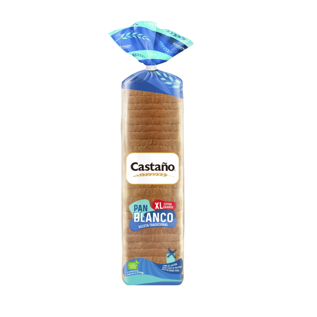 Pan Familiar Blanco XL Castaño, 770g