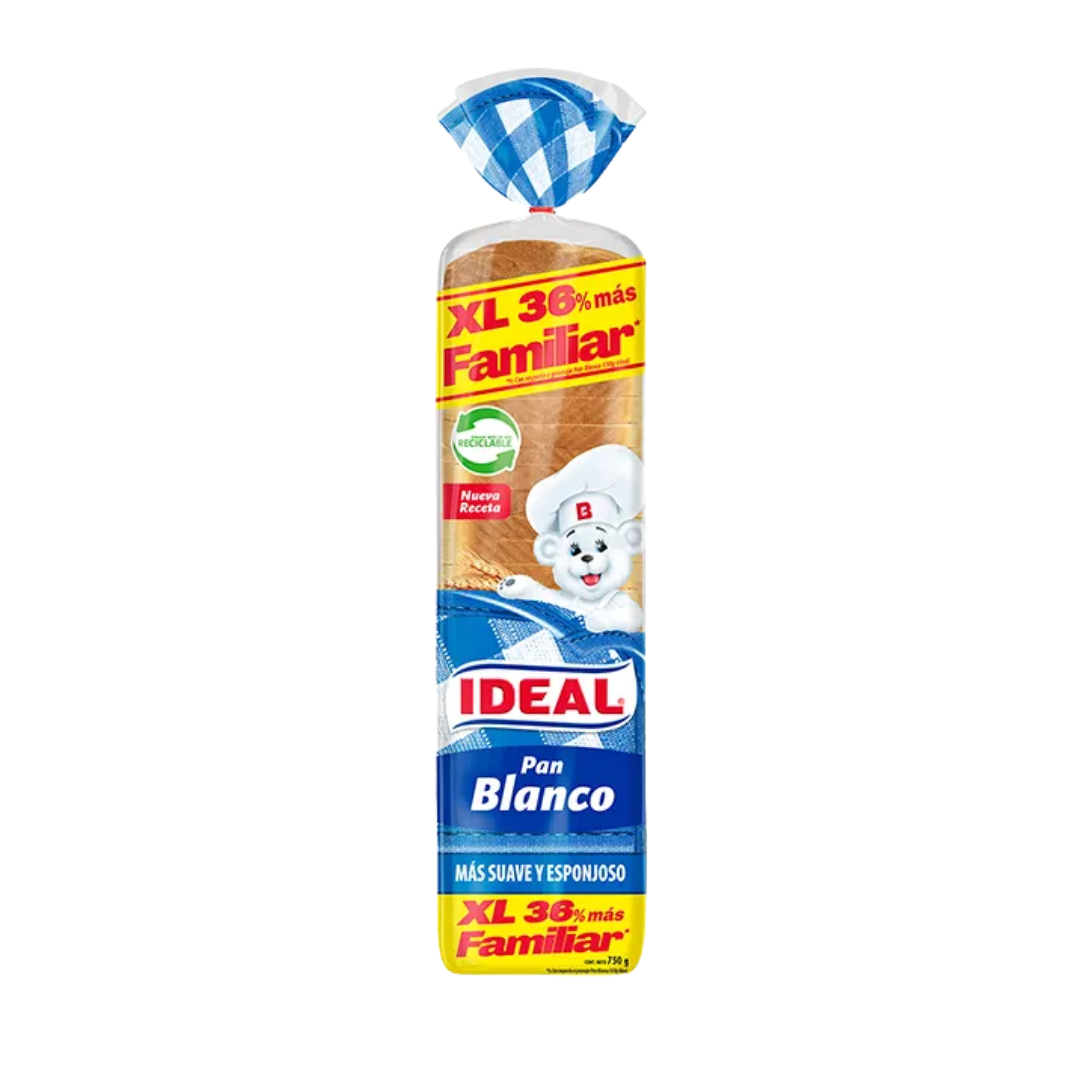 Pan blanco XL Ideal, 750g