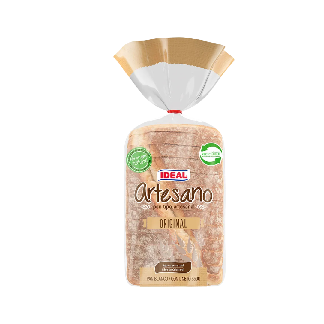 Pan Blanco Artesano Ideal, 550g