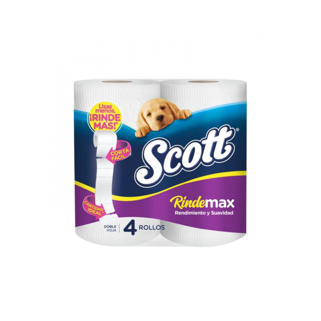 Papel Higiénico Scott Rindemax, 4x50m