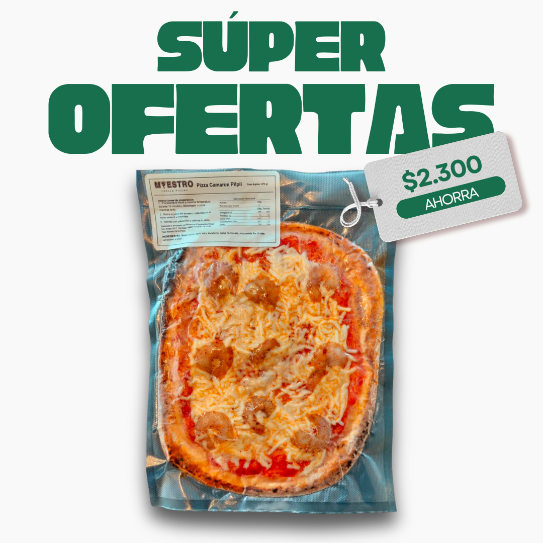 Pizza Camarón Pilpil Artesanal
