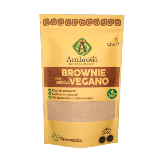 Pre-Mezcla Brownie Vegano, 500g