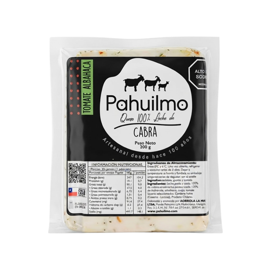 Queso De Cabra Tomate - Albahaca Pahuilmo, 200g