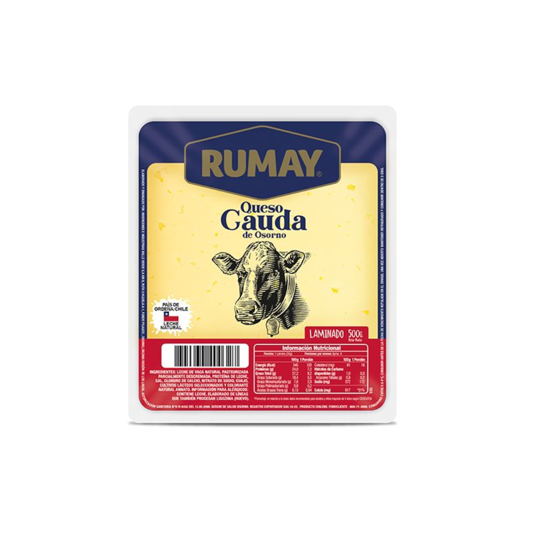 Queso Gauda Laminado Rumay, 500g