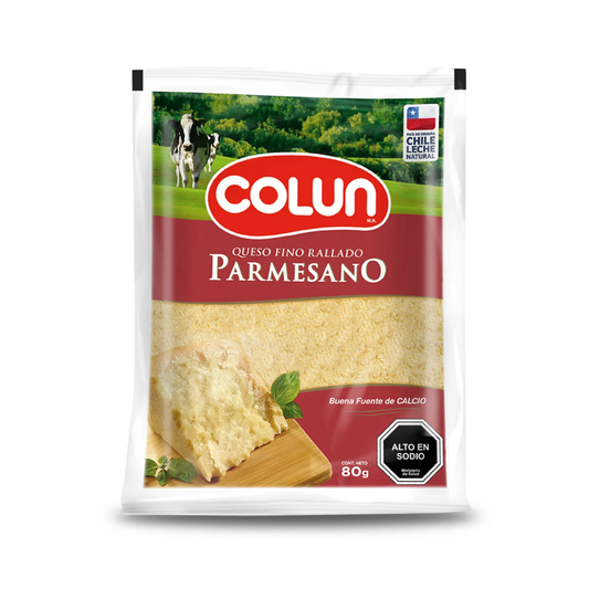 Queso Rallado Parmesano Colun, 80g