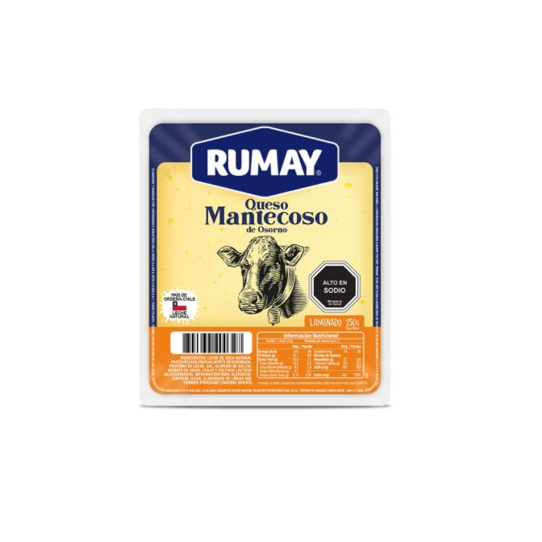 Queso Mantecoso Laminado Rumay, 250g