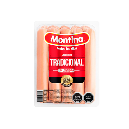 Salchichas Tradicional Montina, 1Kg