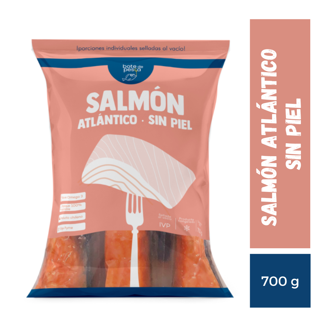 Salmon Atlántico Sin Piel 700g