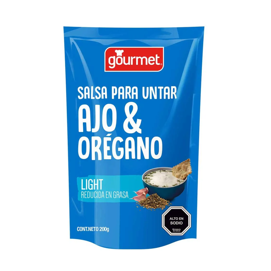 Salsa De Oregano Ajo Light Gourmet, 200g