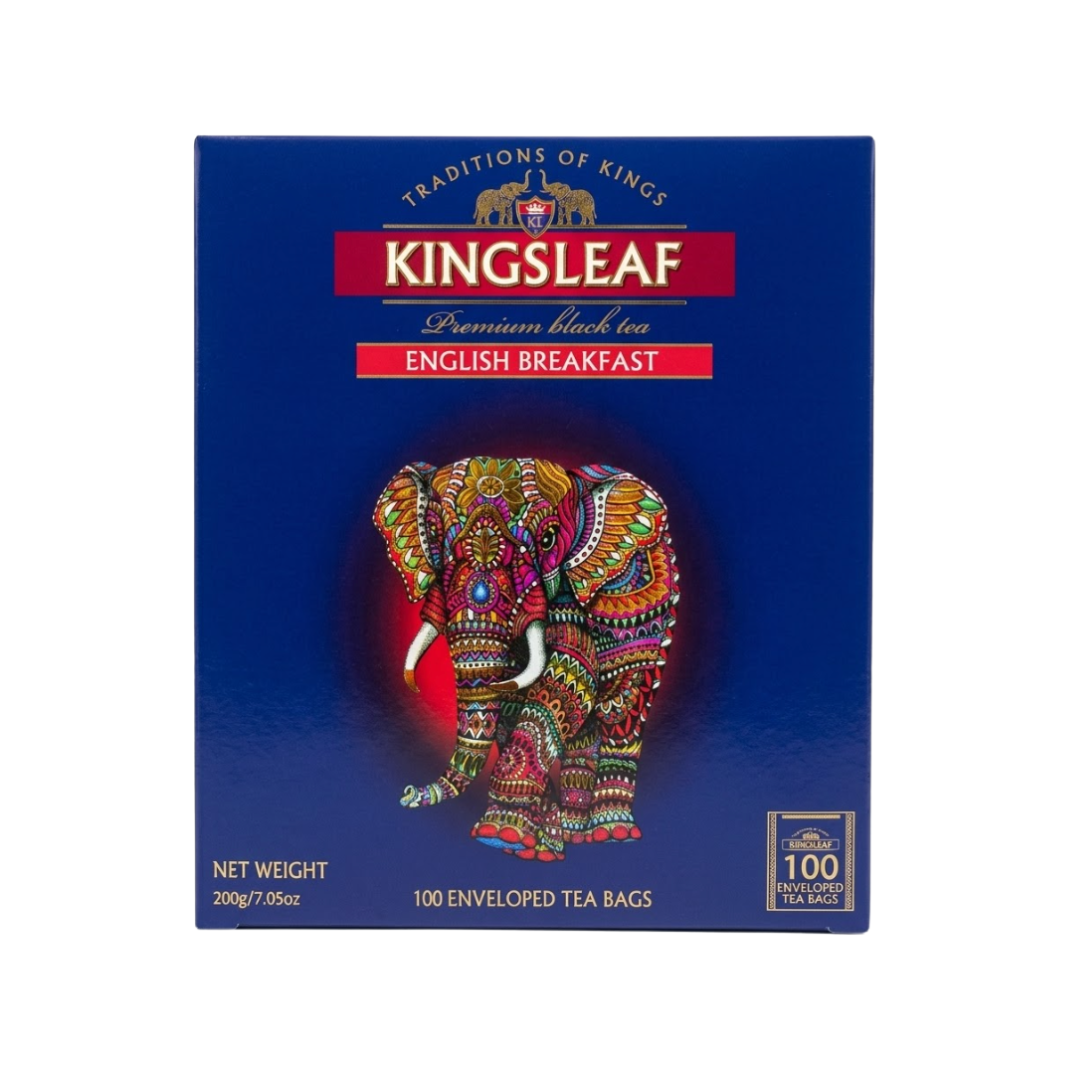 Té Kingsleaf English Breakfast, 100u