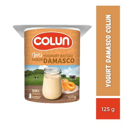 Yogurt Damasco Colun, Pote 125g