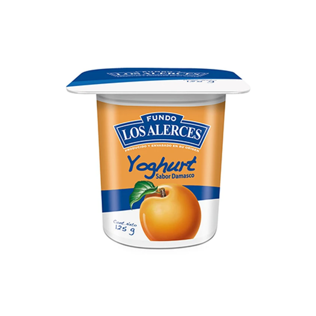 Yogurt Damasco Fundo Los Alerces, Pote 125g