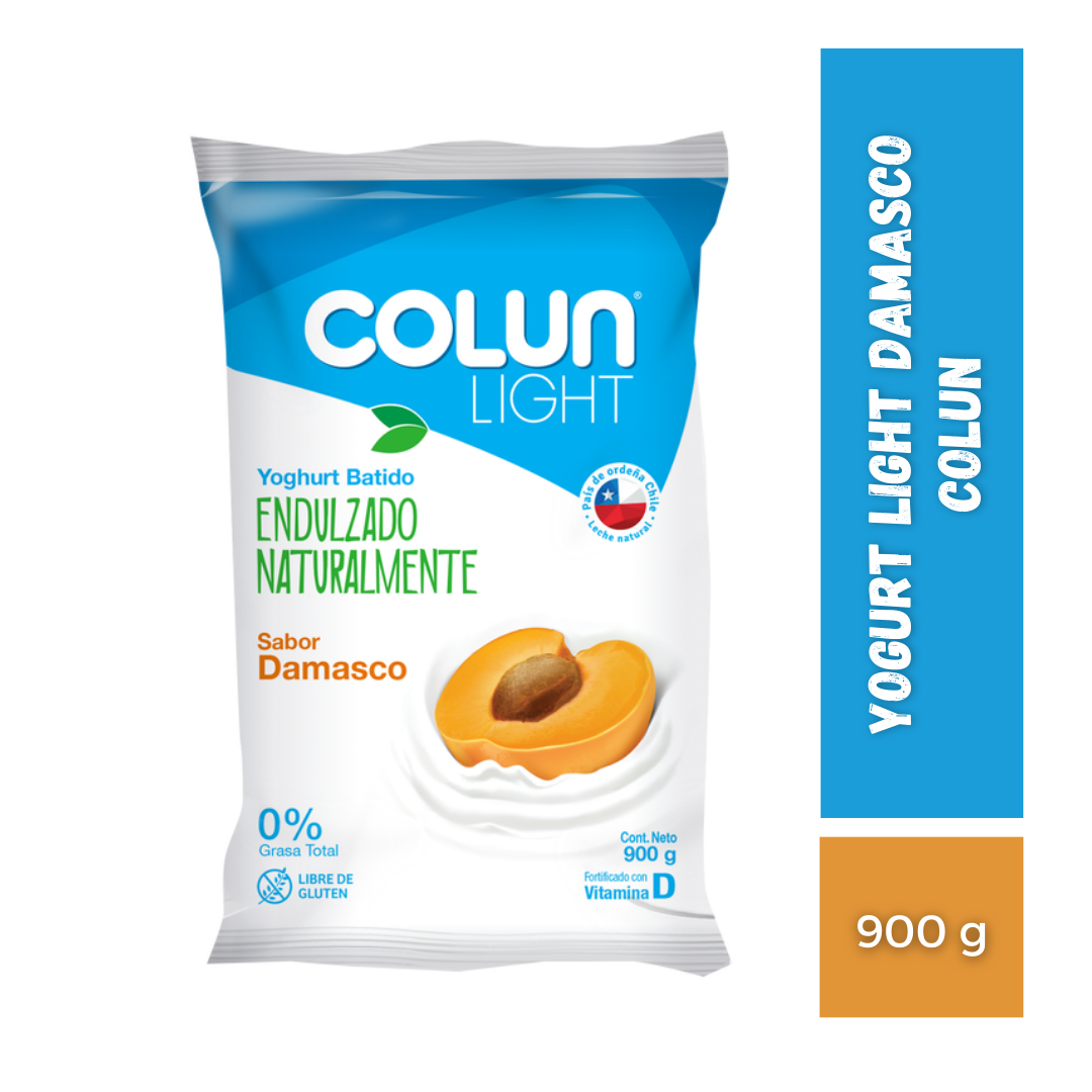 Yogurt Light Damasco Colun, Bolsa 900g