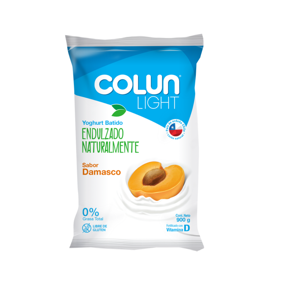 Yogurt Light Damasco Colun, Bolsa 900g