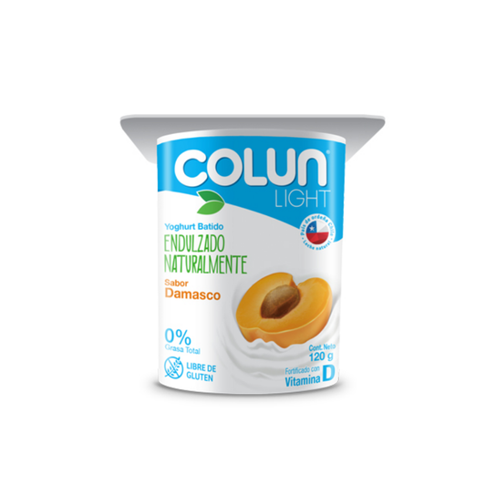 Yogurt Light Damasco Colun, Pote 120g