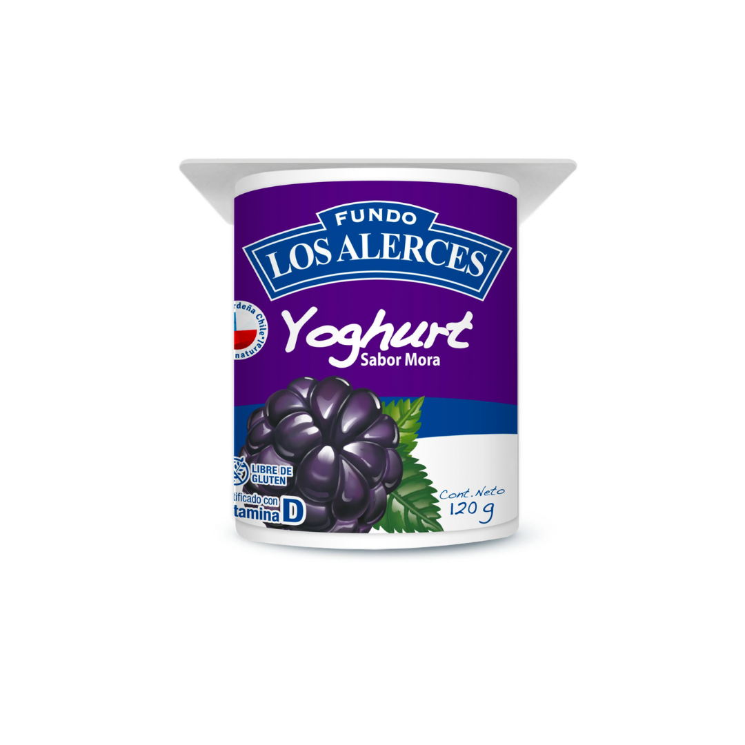 Yogurt Mora Fundo Los Alerces, Pote 125g