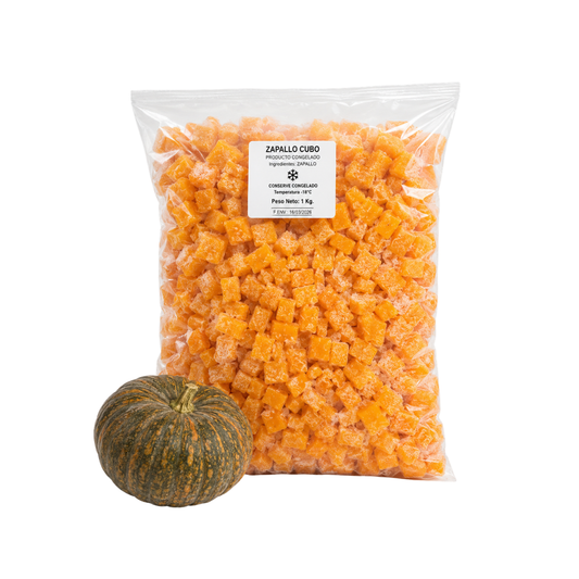 Zapallo En Cubos Congelados, 1Kg