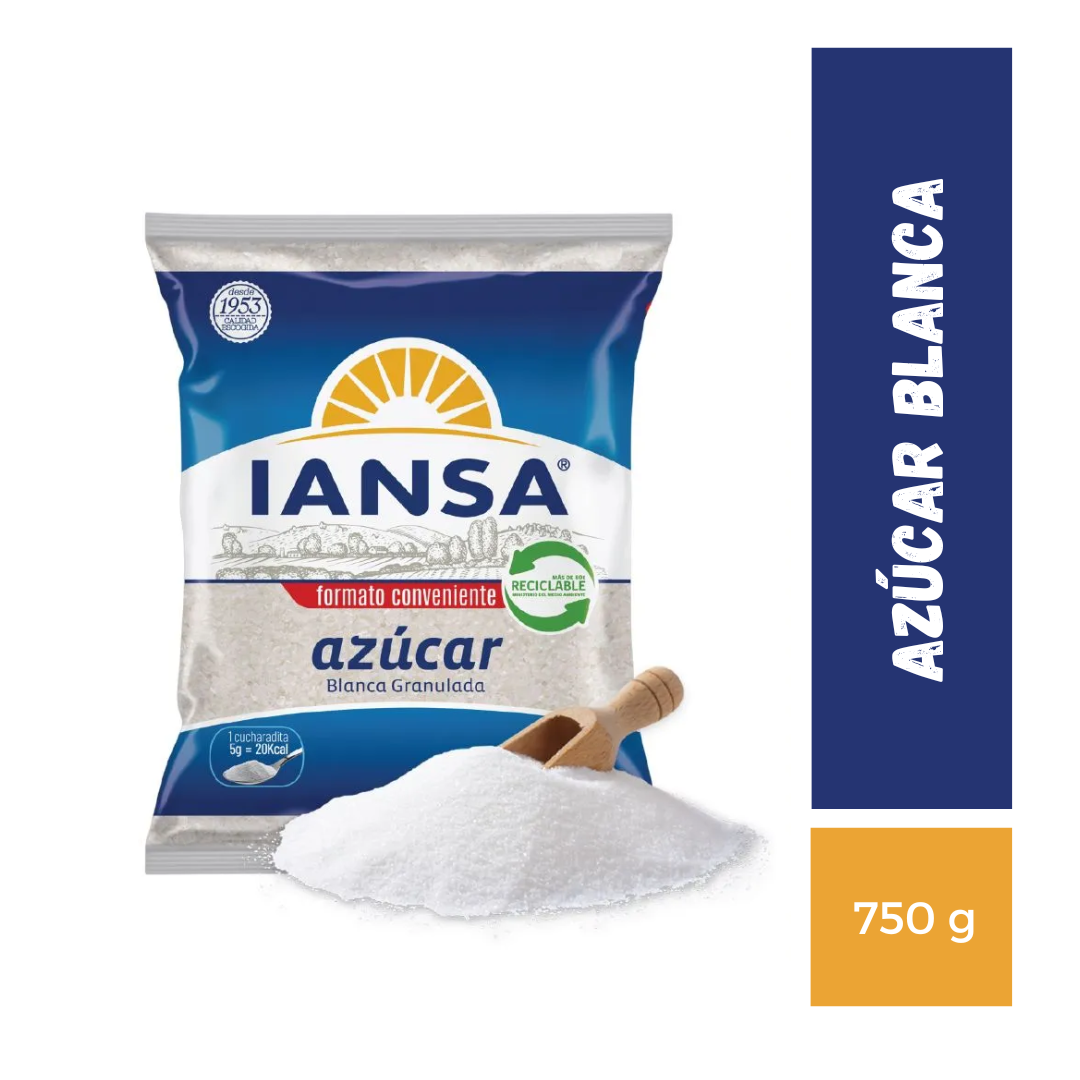 Azúcar Blanca Iansa, 750g
