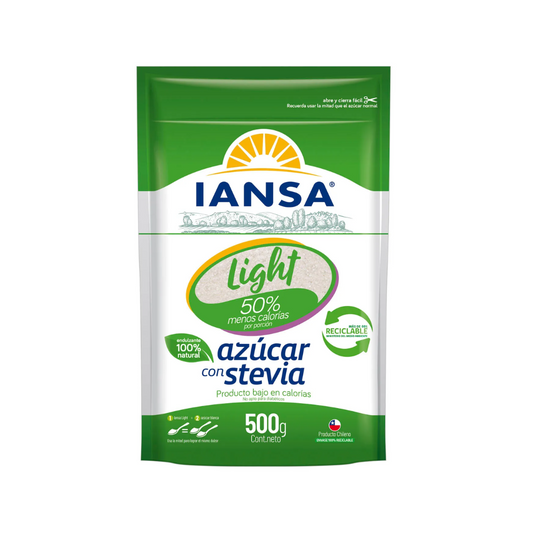 Azúcar Light Stevia Iansa, 500g