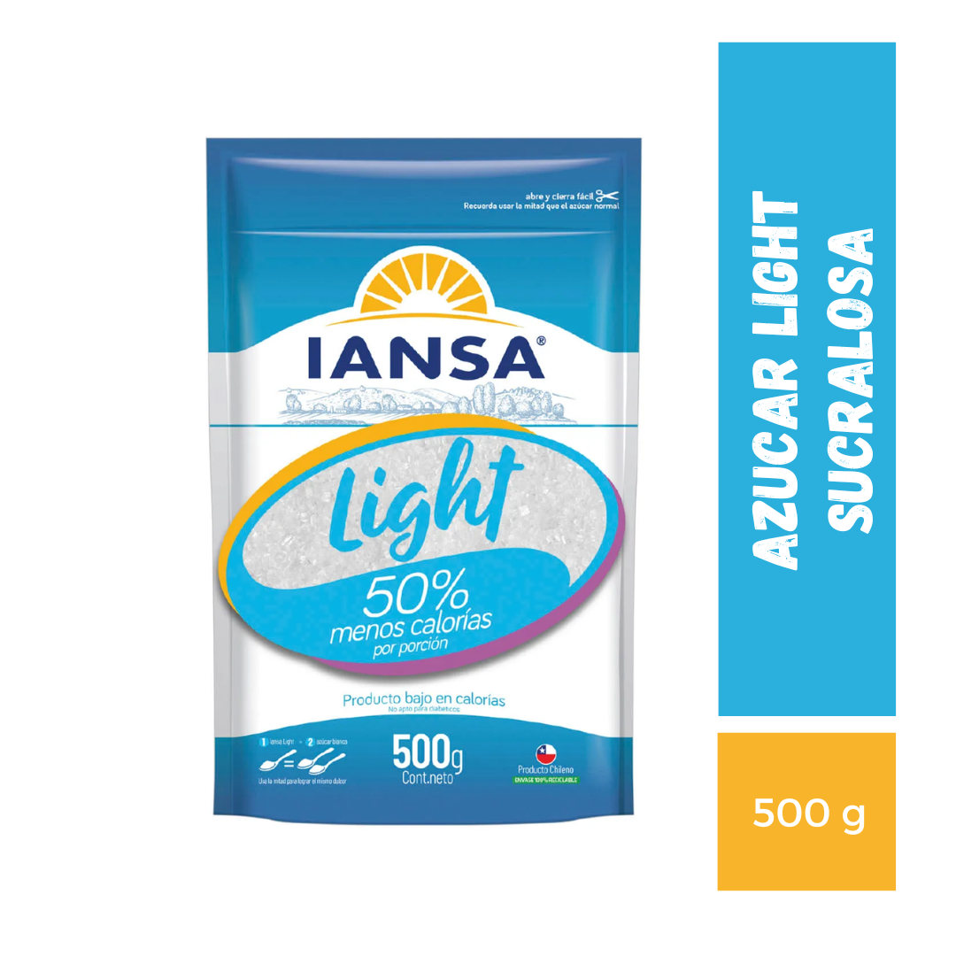 Azúcar Light Sucralosa Iansa, 500g