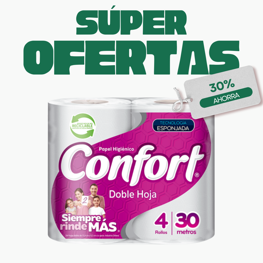 Papel Higiénico Confort 4x30m