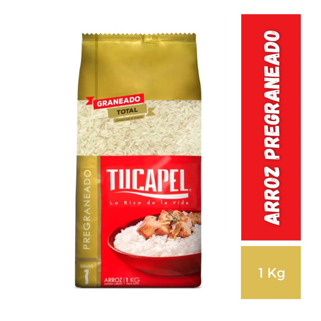 Arroz Pregraneado Tucapel, 1Kg