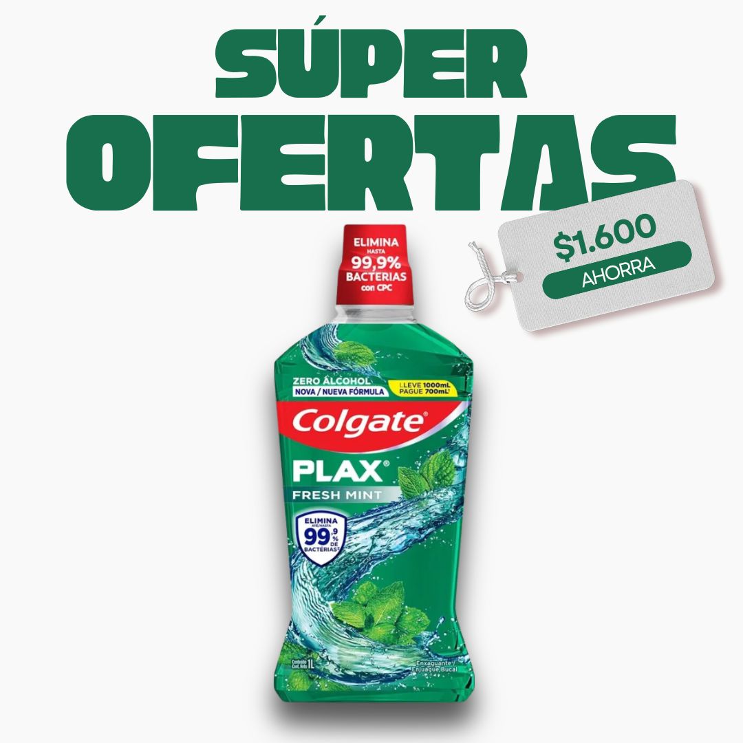 Enjuague Colgate Plax FRESH MINT, 1L
