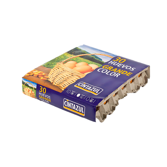 Huevo Cintazul Grande Color, 30u