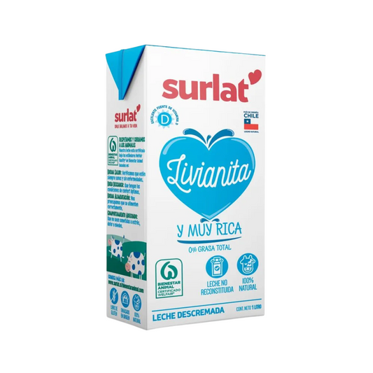 Leche Descremada Surlat, 1L