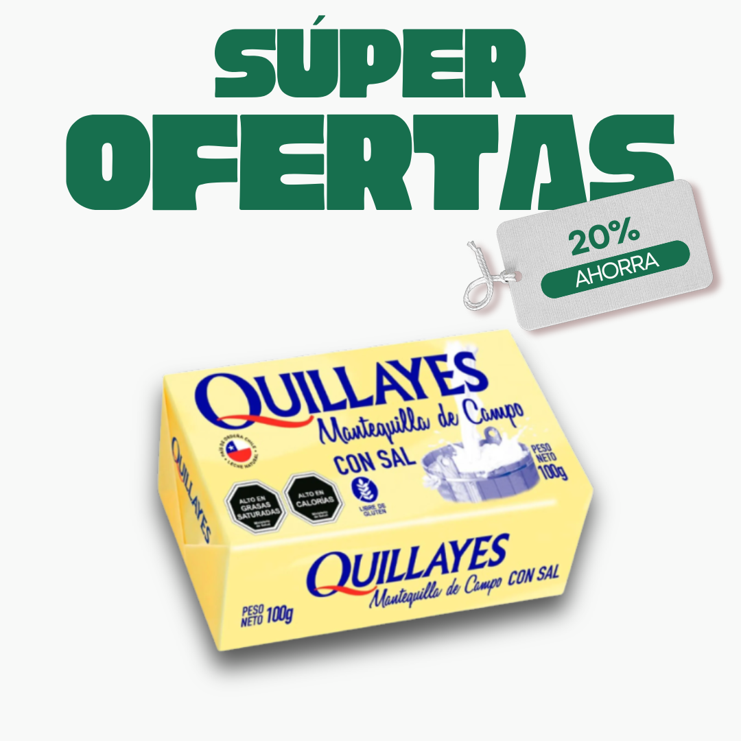 Mantequilla Con Sal Quillayes, 100g