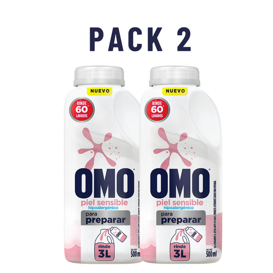 Pack Ahorro 2 Omo para diluir Piel Sensible
