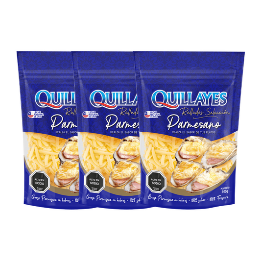Queso Rallado Parmesano Seleccion Quillayes, Pack 3