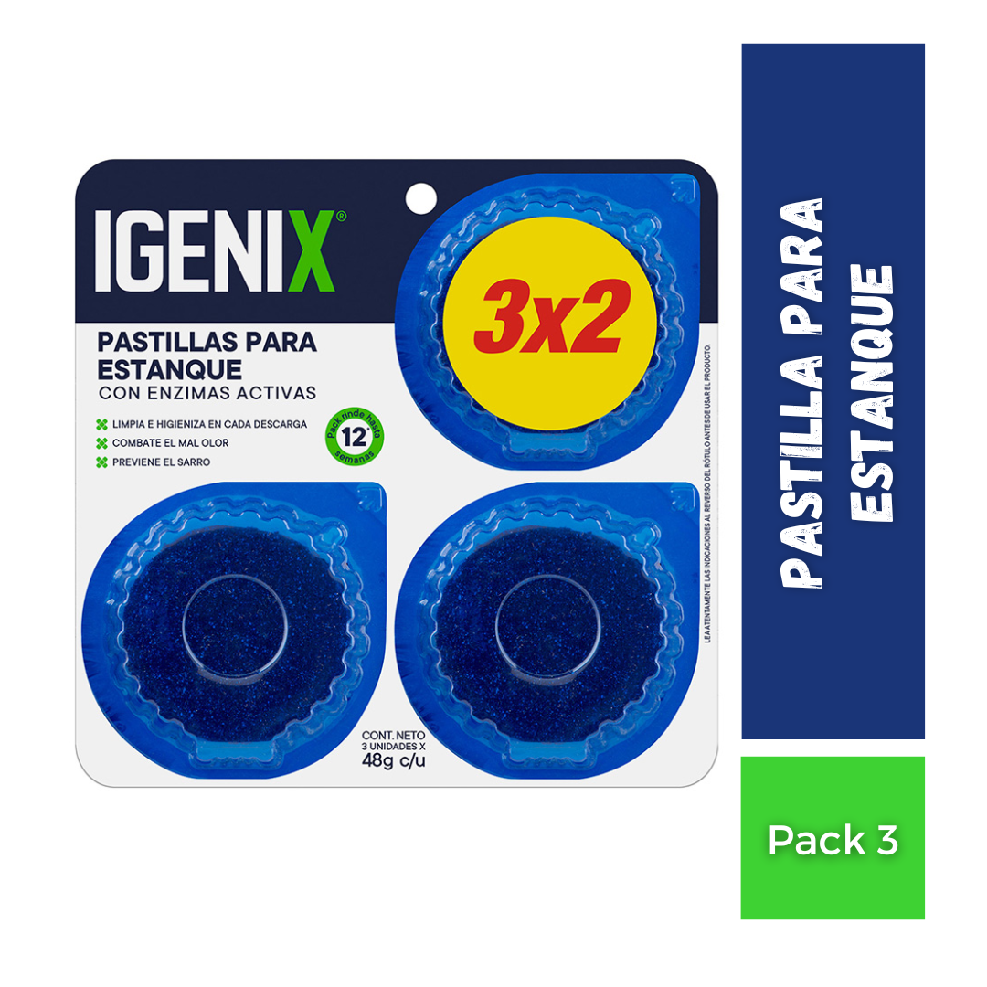 Pastillas Para Estanque Igenix 3x2