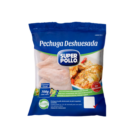 Pechuga Deshuesada Súper Pollo, 700g