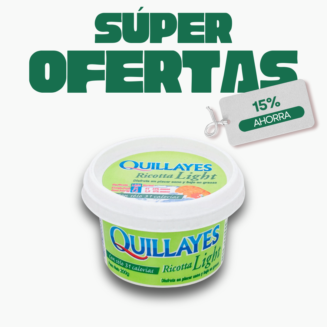 Queso Ricotta Light Quillayes, 200g