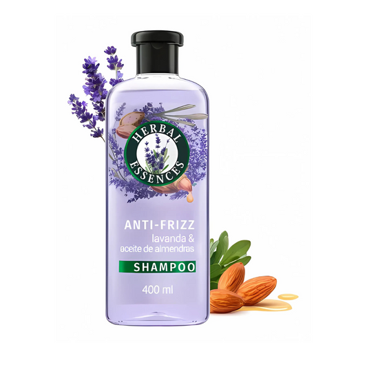 Shampoo Lavanda y aceite de almendras Herbal Essences, 400ml