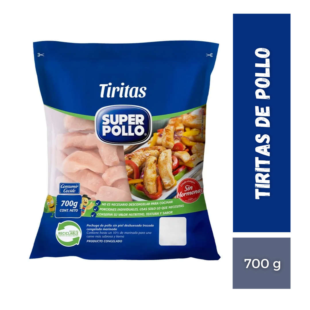 Tiritas de Pollo Super Pollo, 700g