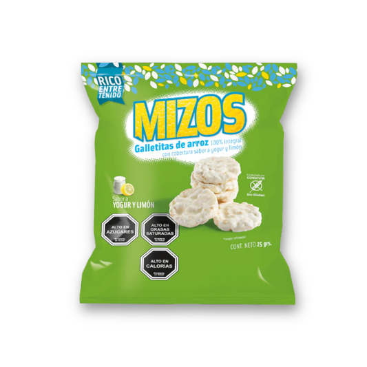 Galleta de Arroz Mizos Limon Yogurt, 25g