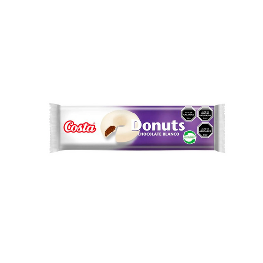 Galleta Donuts Chocolate Blanco, 100g